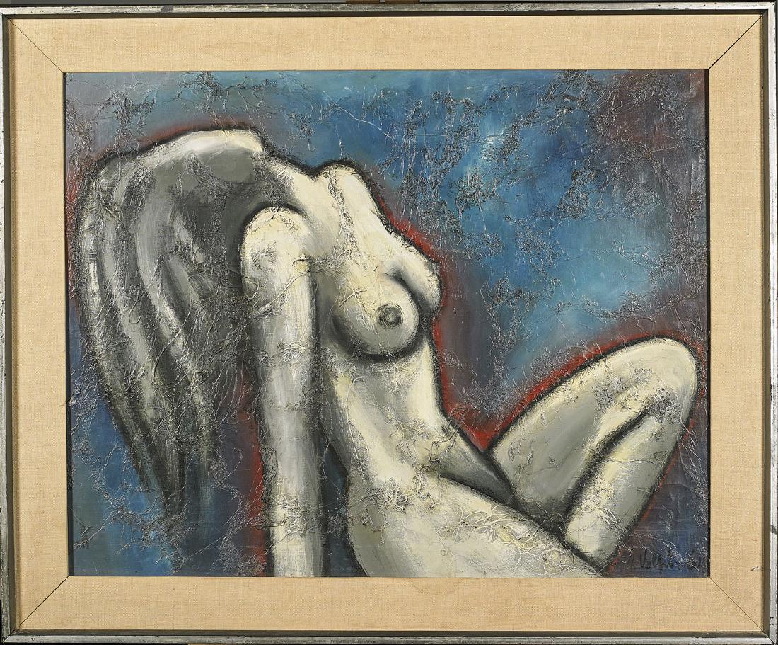 Two Various Paintings: Two various paintings on canvas: one by Caroline Burnett, signed to lower left; together with Alberto Volpi, signed to lower right; 22 1/4" x 28 1/2" (largest, sight, approx.); each fr