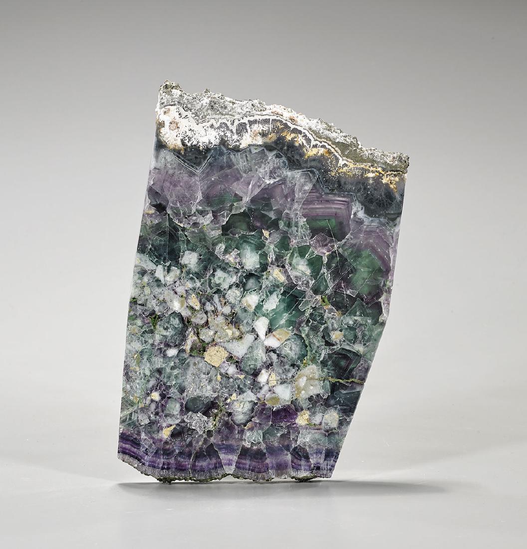 Fluorite Specimen: Fluorite specimen; Provenance: Private collection, Beverly Hills; H: 7 1/2" (approx.)