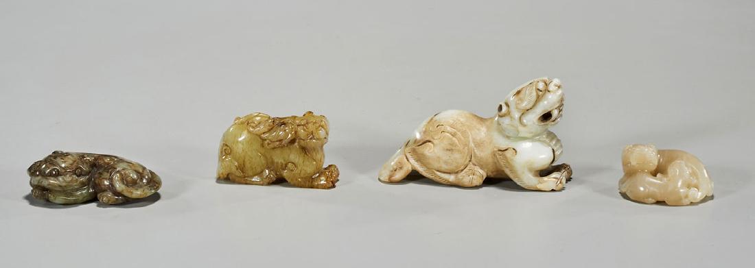 Group of Four Chinese Jade Or Hardstone Carvings (1 of 1)
