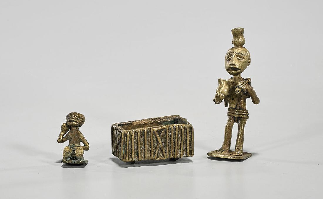 Group of Three Small African Bronzes (1 of 1)