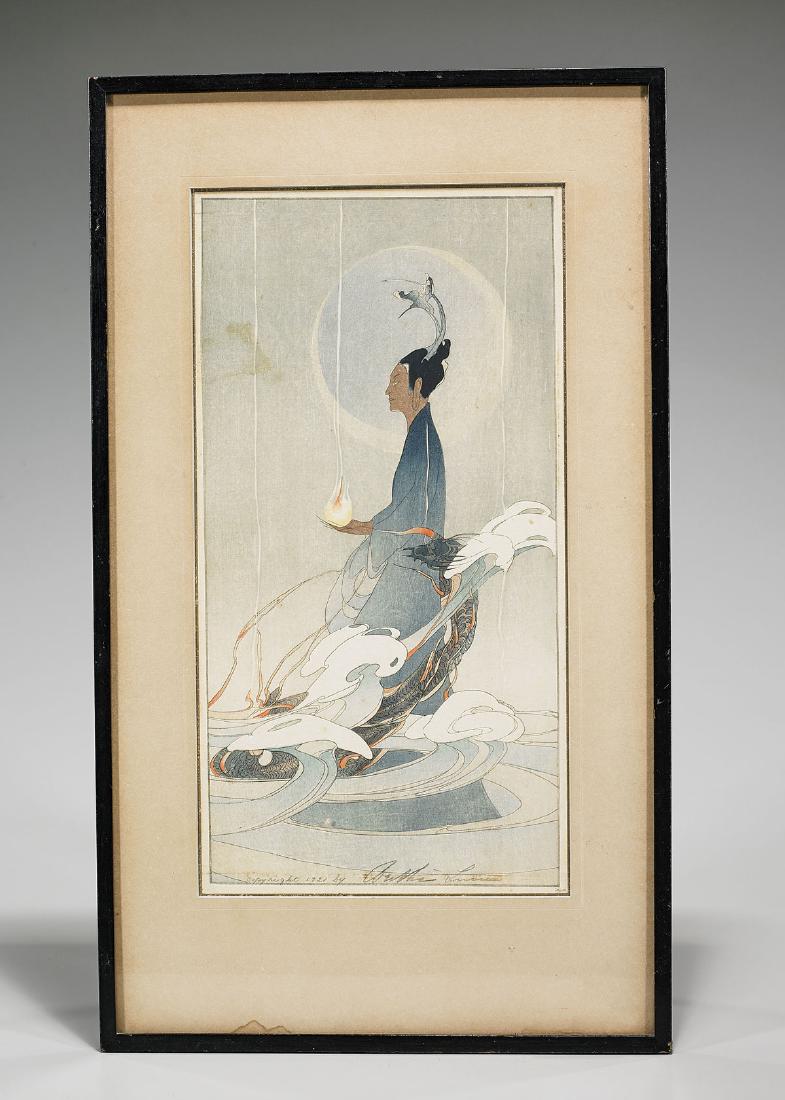 Woodblock Print By Bertha Lum (1 of 2)