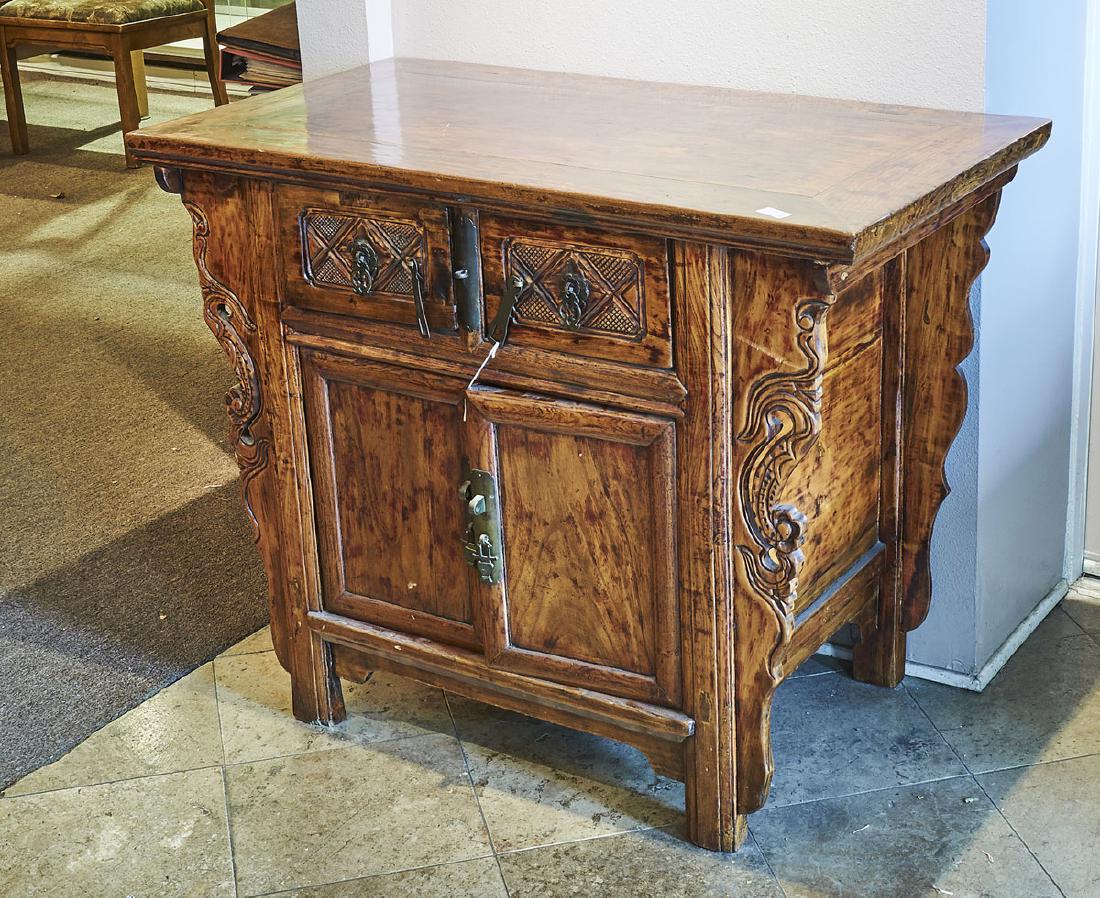 Antique Chinese Wood Cabinet (1 of 1)