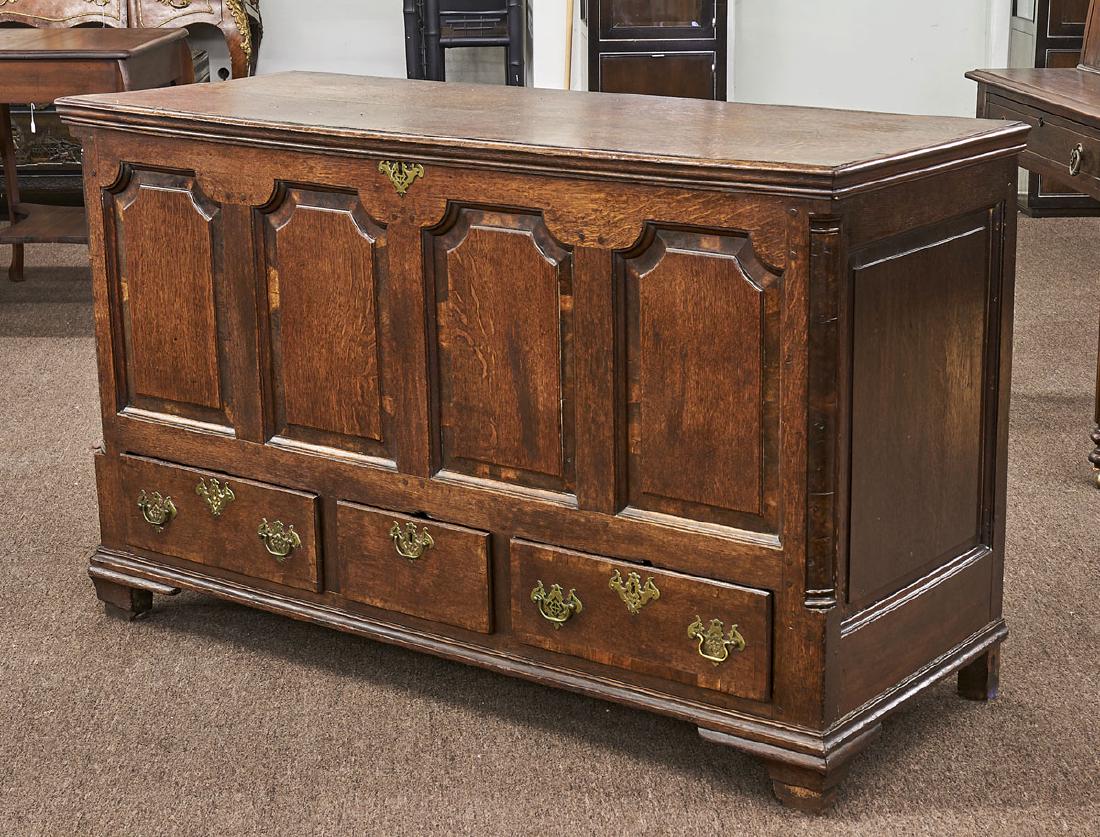 Large Antique Wood Blanket Chest (1 of 1)
