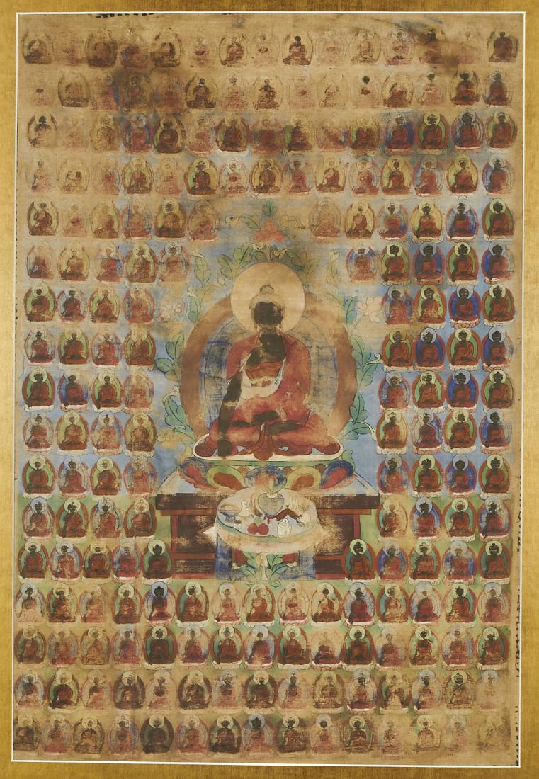 Large Antique Painted Thangka (1 of 1)