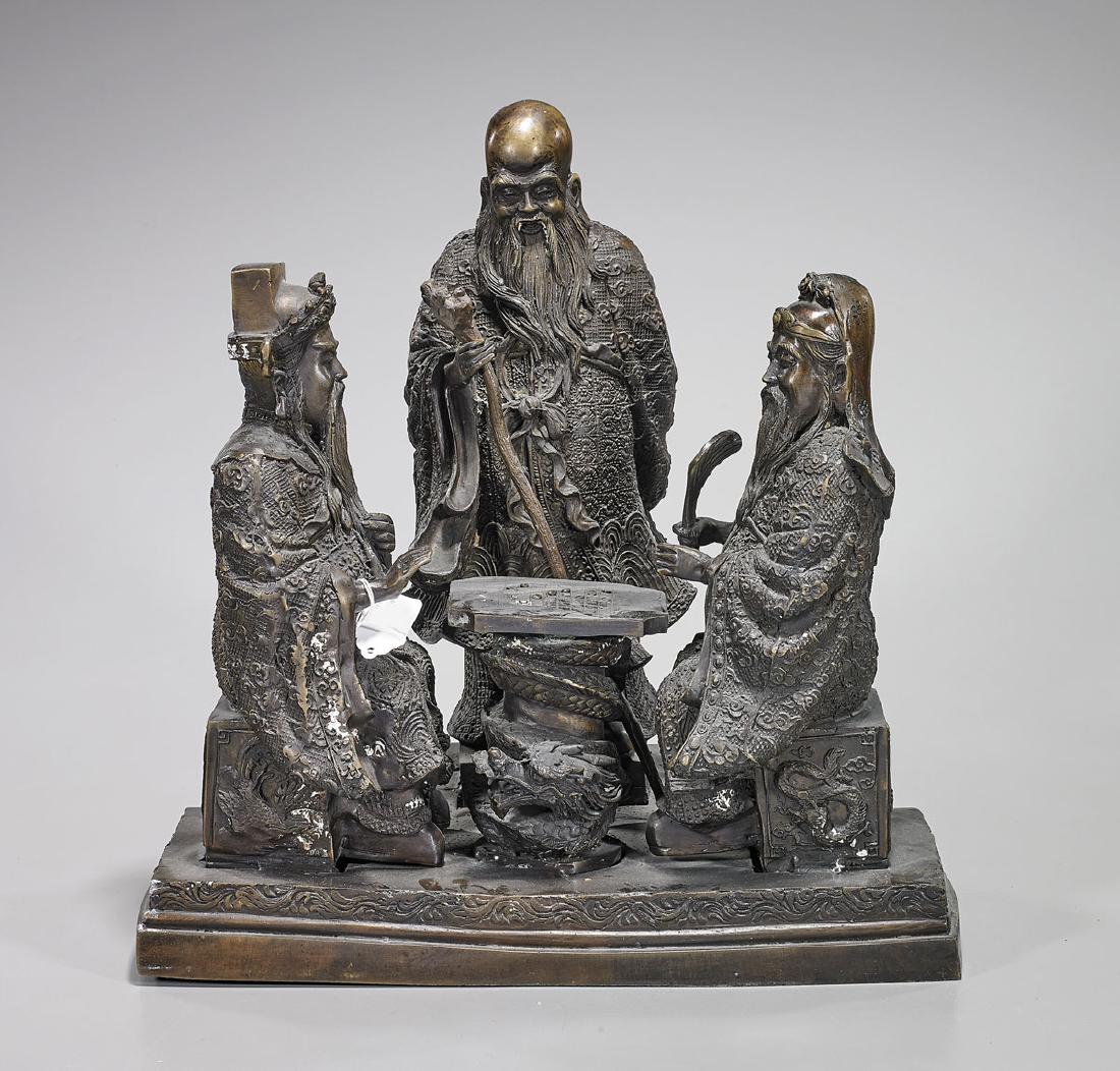 Chinese Bronze Figural Group (1 of 1)