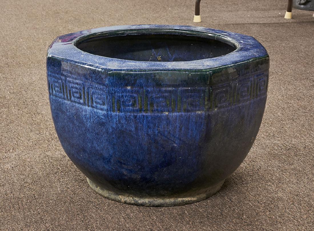 Chinese Glazed Ceramic Jardiniere (1 of 1)