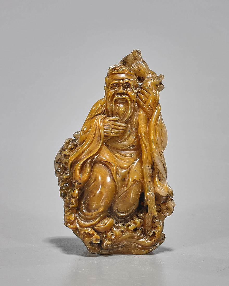 Chinese Carved Shoushan Stone Figural Seal (1 of 3)