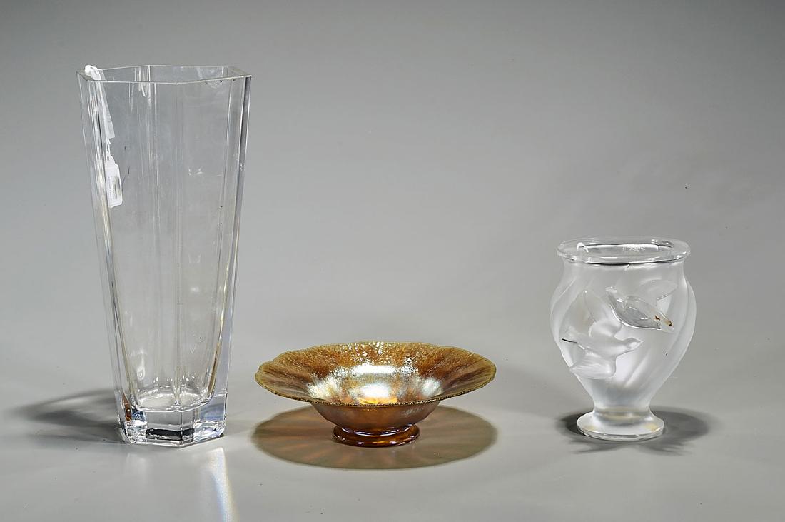 Three Glass Pieces: Tiffany & Lalique (1 of 2)