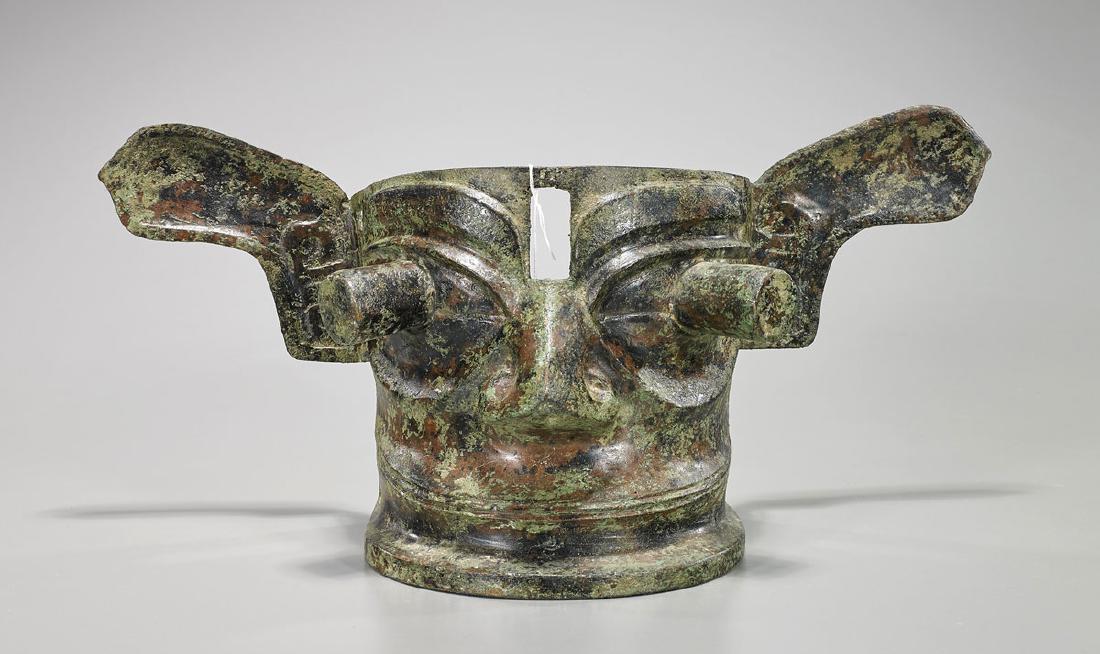 Archaistic Chinese Bronze Mask (1 of 1)