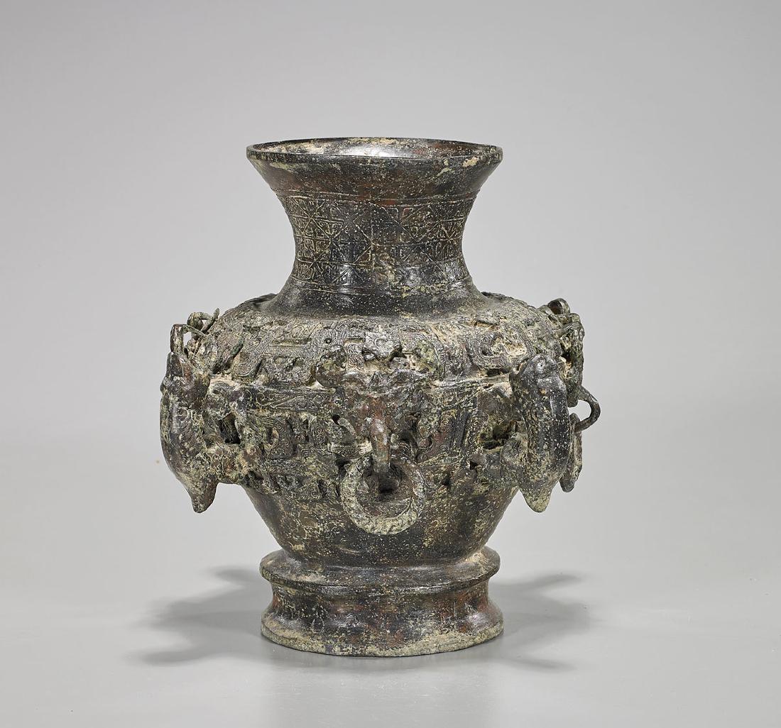 Archaistic Chinese Bronze Vase (1 of 1)