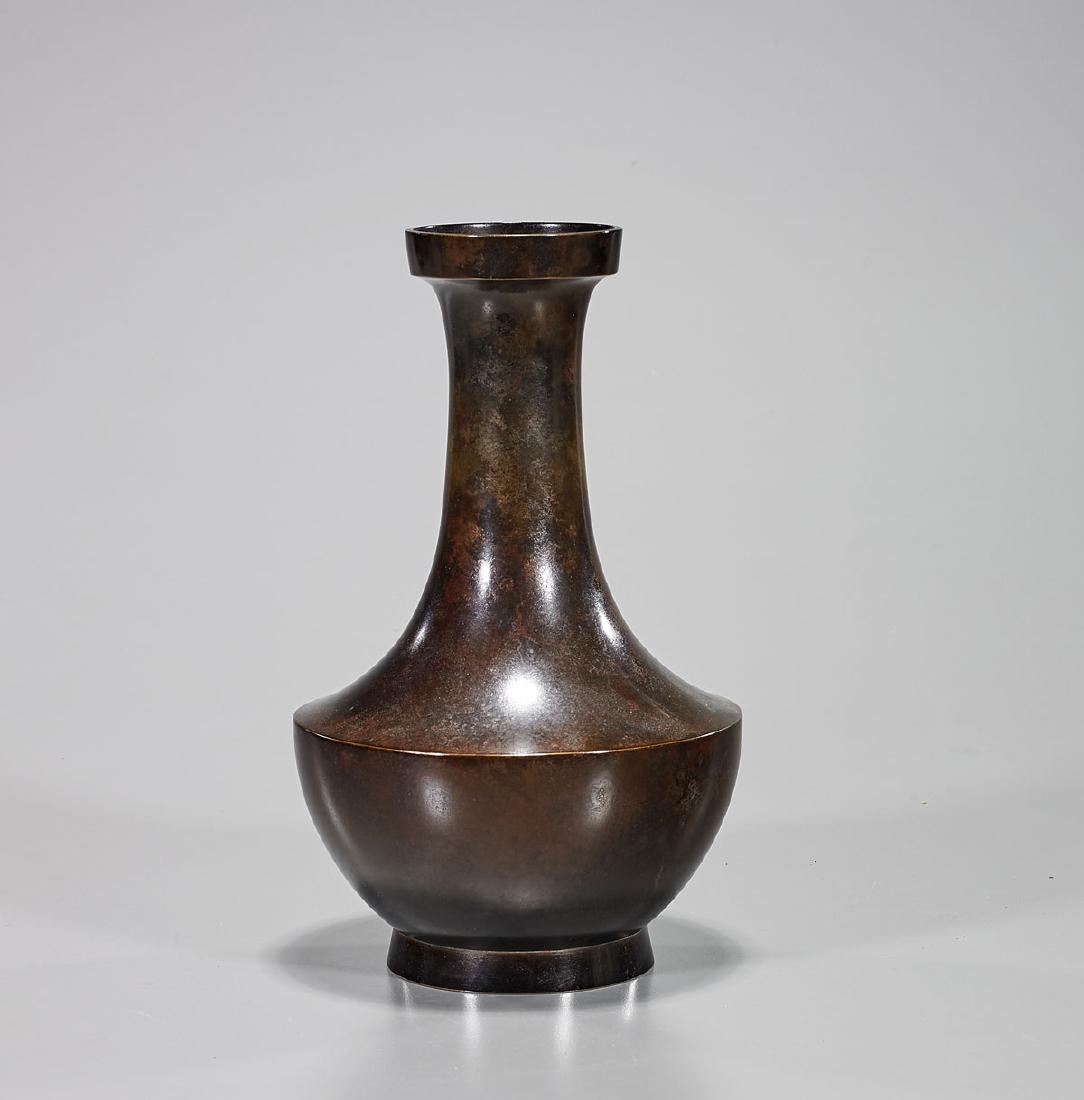 Antique Japanese Bronze Vase (1 of 2)