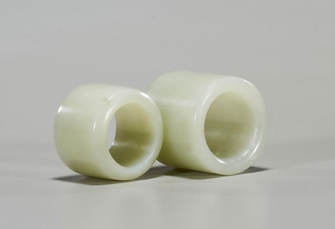 Two Chinese Jade Archer's Rings (1 of 2)