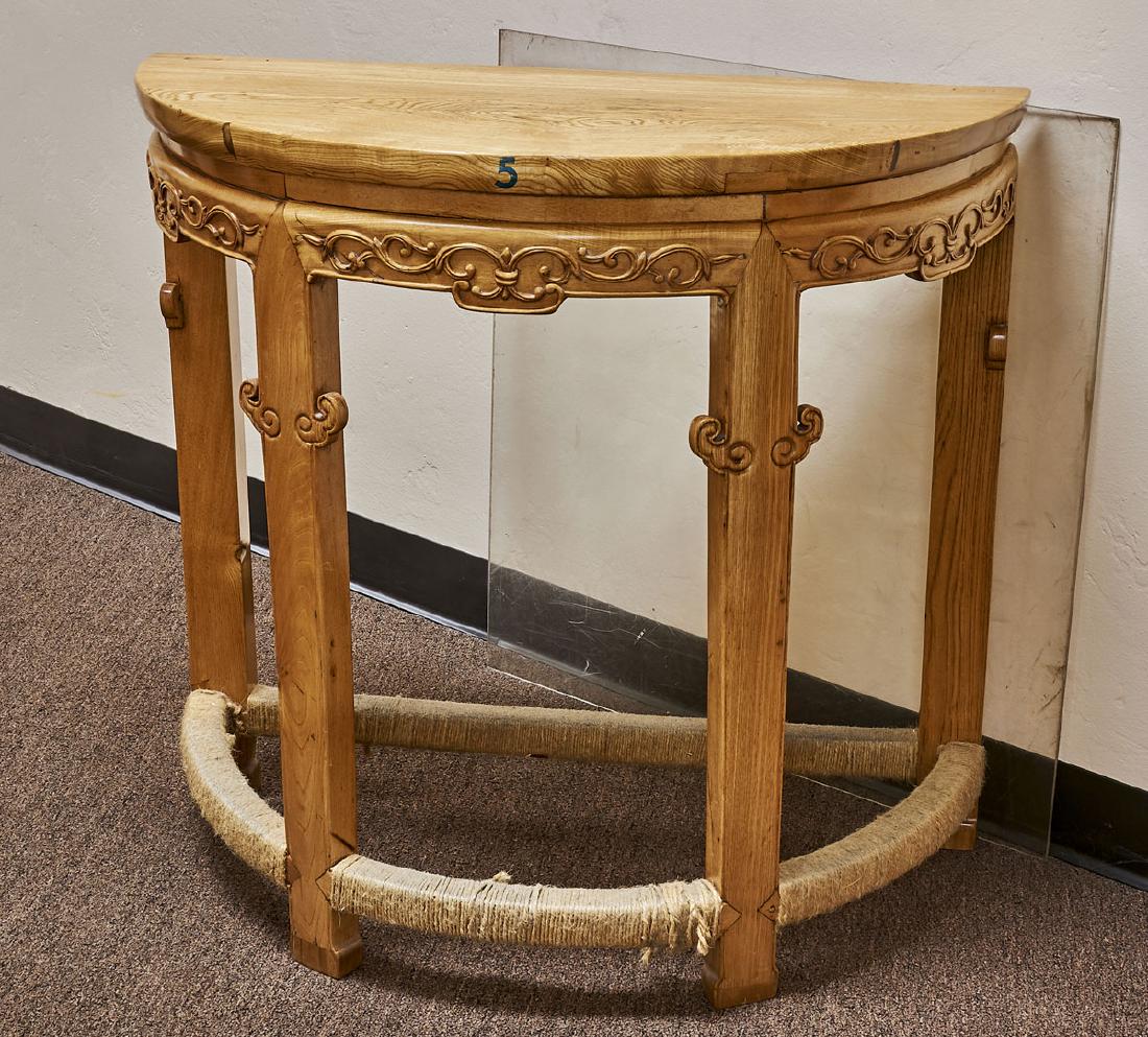 Chinese Carved Wood Side Table (1 of 1)