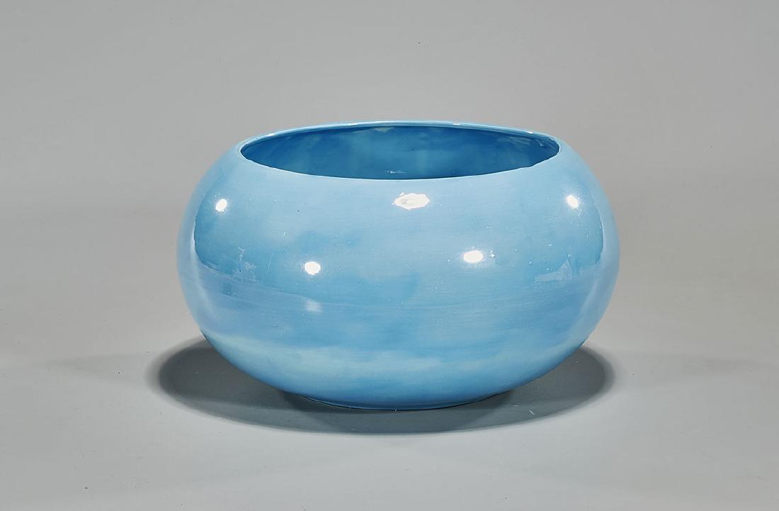 Blue Glazed Ceramic Bowl (1 of 1)