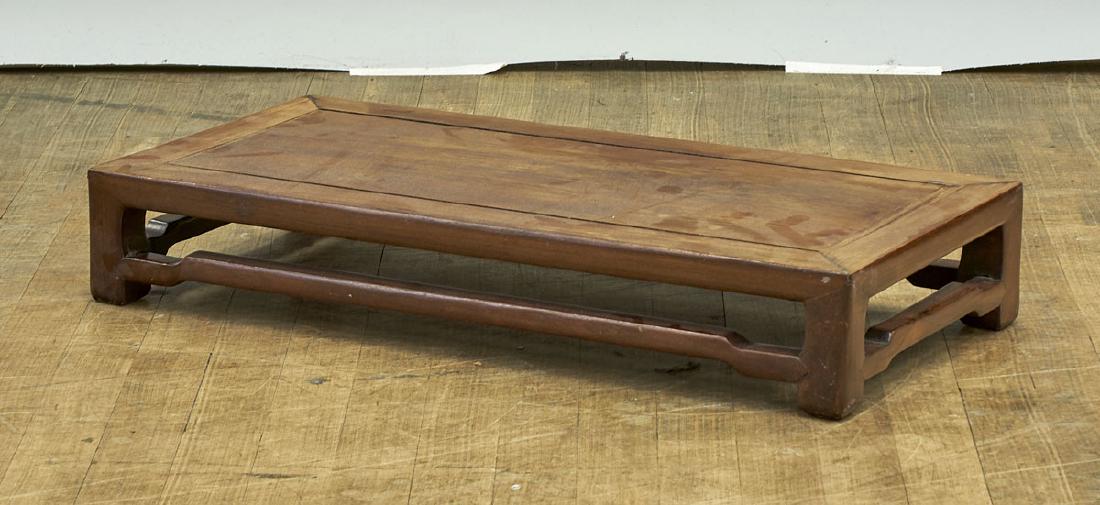 Low Chinese Carved Hardwood Pedestal (1 of 1)