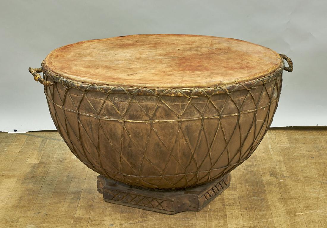 Massive Drum: Massive drum; 22" x 41 1/2" (approx.)