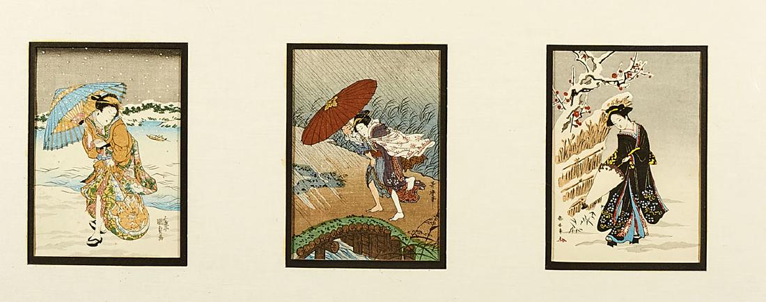 Group of Four Japanese Woodblock Prints (1 of 4)