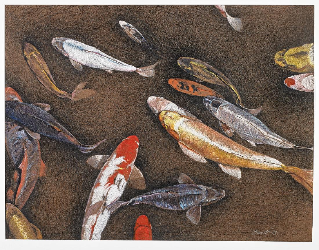 Group of Five Paintings on Paper (1 of 5)