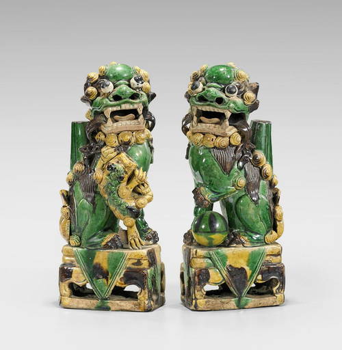 Pair Kangxi Period Joss Stick Holders