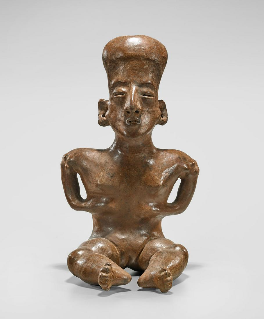 NAYARIT SEATED FEMALE FIGURE (1 of 3)