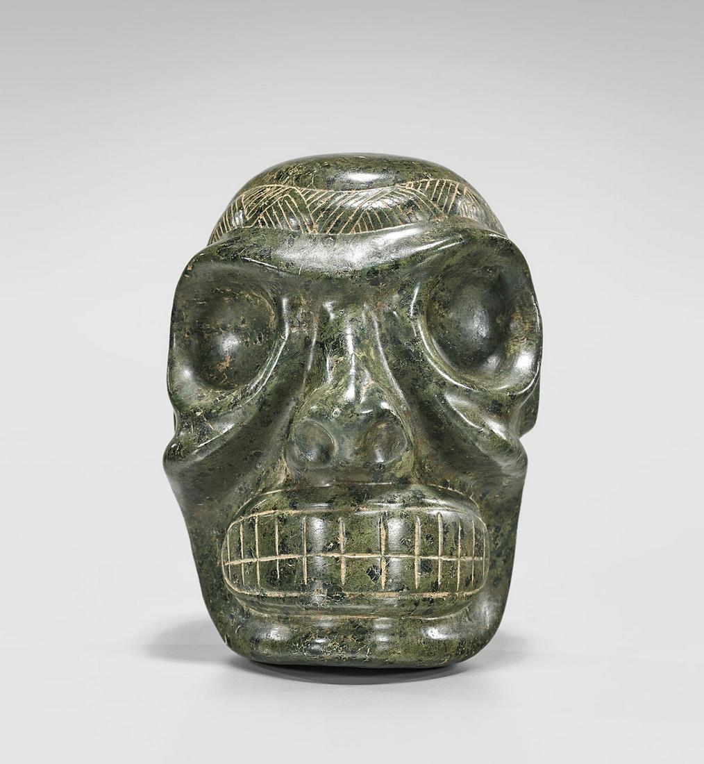 TAINO SERPENTINE ANCESTRAL SKULL (1 of 5)