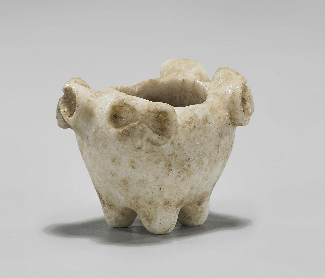 TAINO CARVED MARBLE VESSEL (1 of 5)