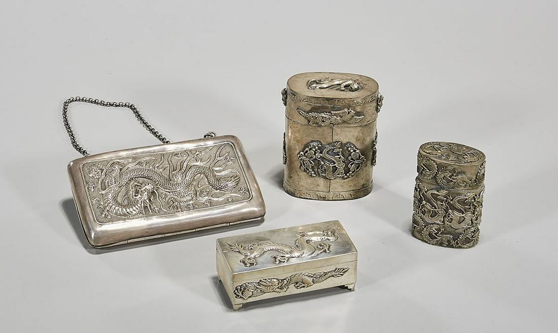 Four Chinese Silver Pieces (1 of 3)