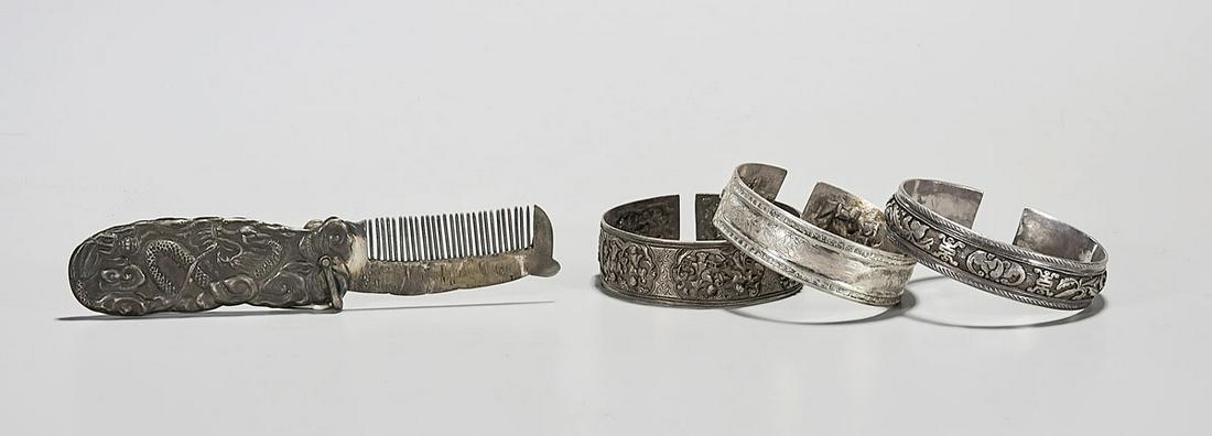 Four Chinese Silver Pieces (1 of 2)