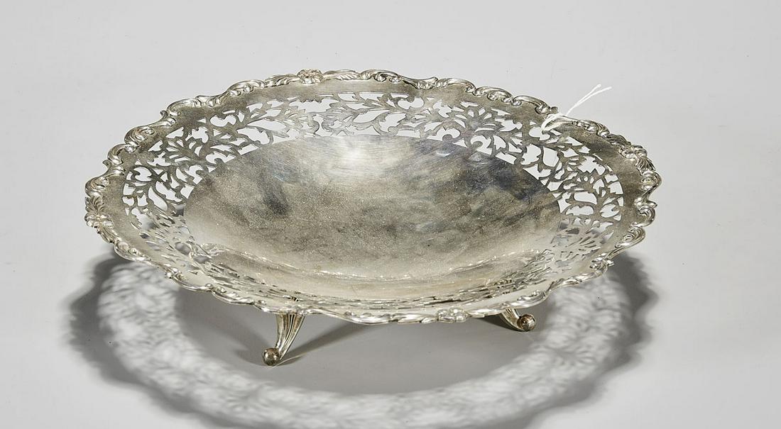 Chinese Sterling Silver Tripod Dish (1 of 3)