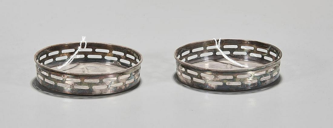 Pair Japanese Silver Dishes (1 of 3)