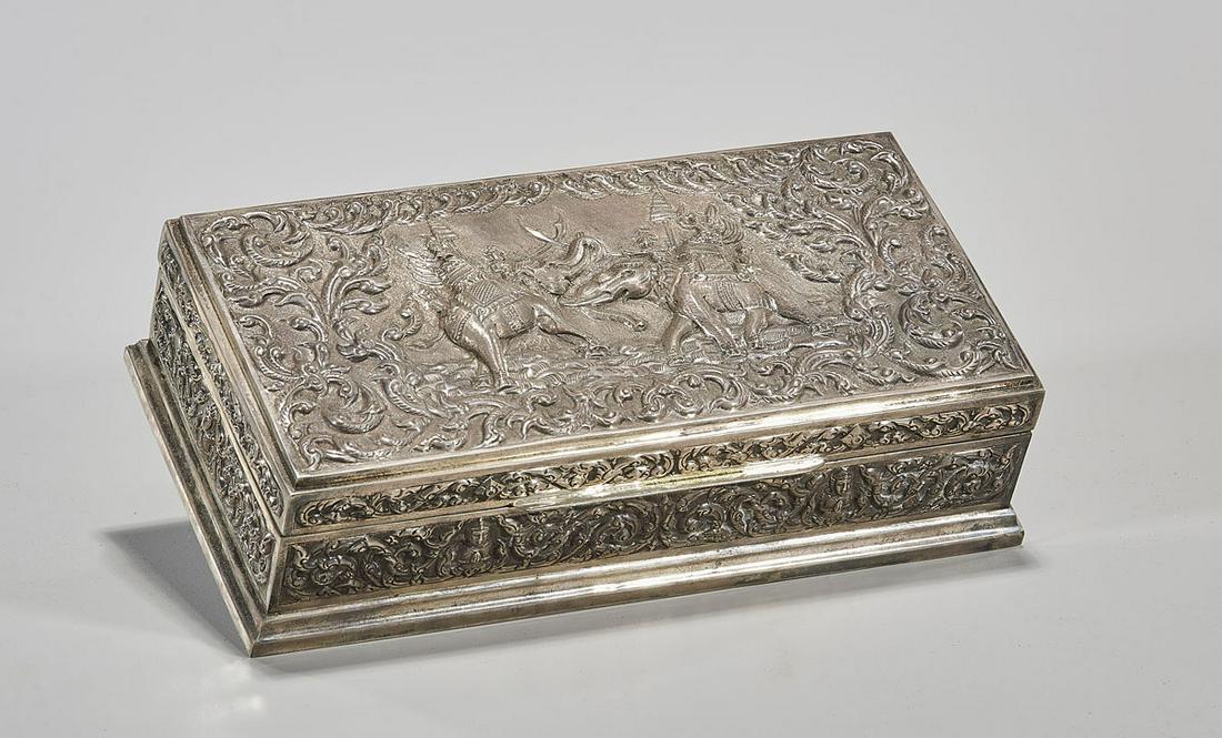 Antique Thai Sterling Silver Box (1 of 4)