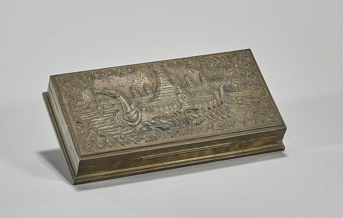 Antique Thai Sterling Silver Box (1 of 4)
