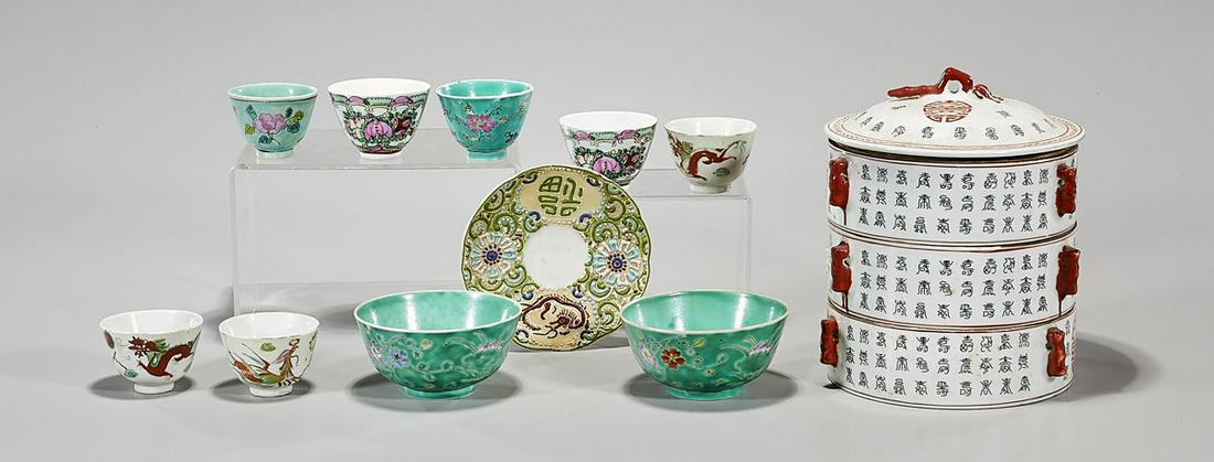 Group of Chinese Enameled Porcelains (1 of 2)