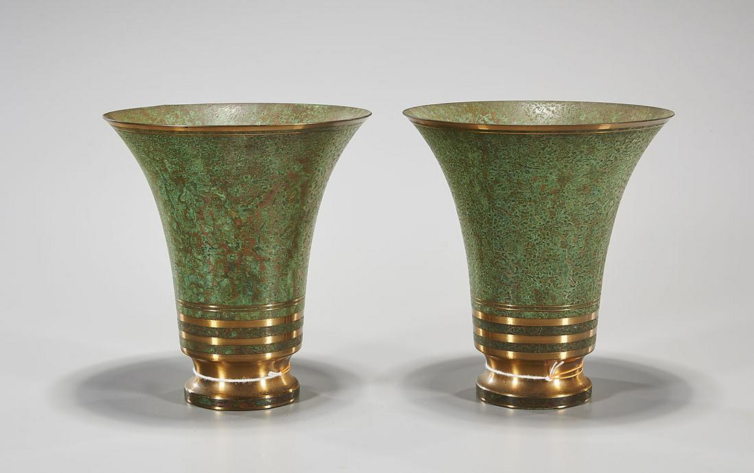 Pair Bronze Vases By Carl Sorensen (1 of 3)