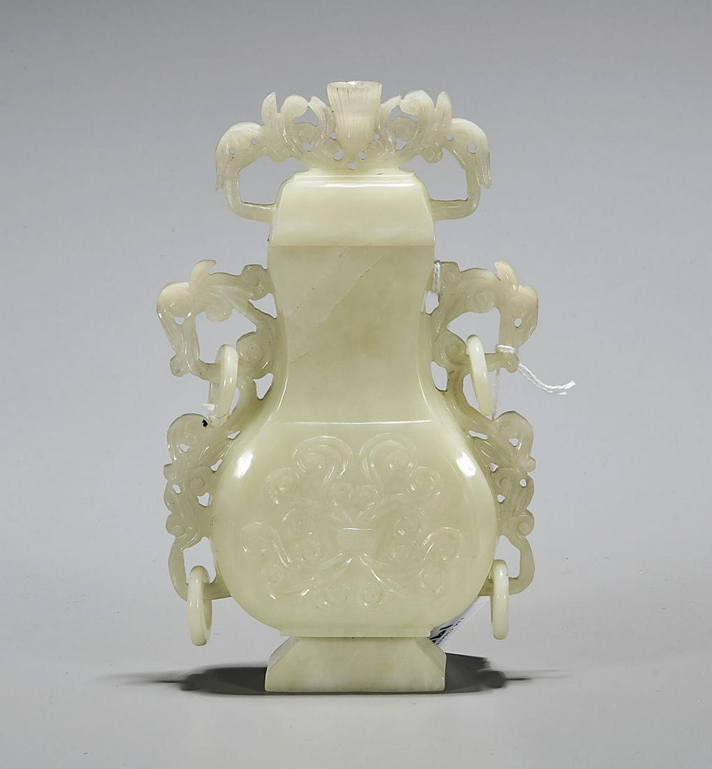 Chinese Carved Jade Vase (1 of 3)