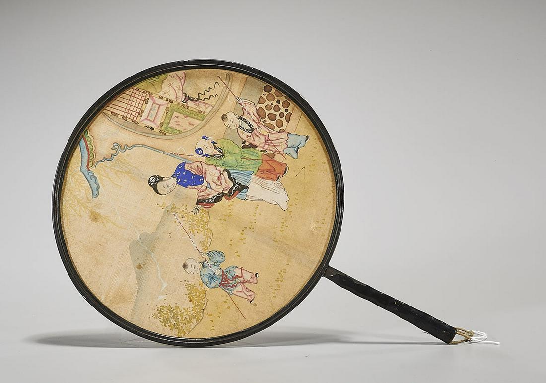 Chinese Republic Period Silk Fan (1 of 2)