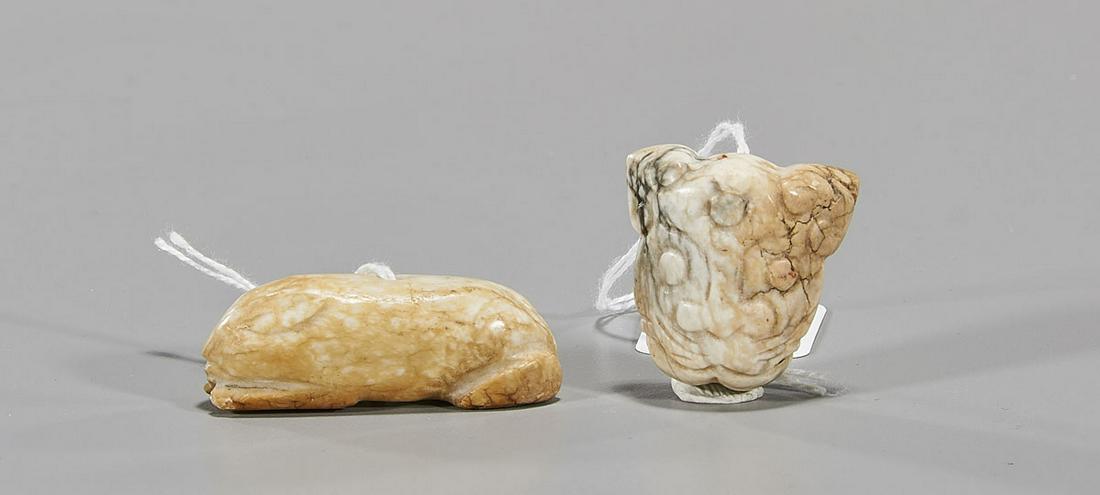 Two Antique Chinese Jade Carvings (1 of 2)