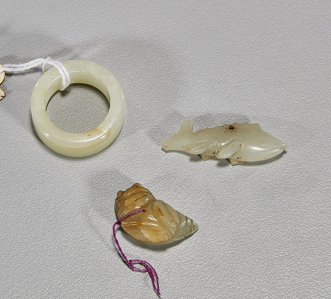 Three Antique Chinese Jade Carvings (1 of 2)