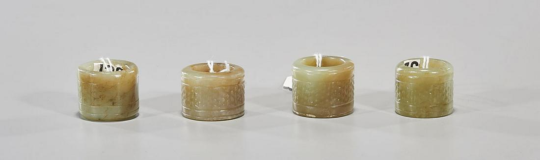 Four Antique Chinese Jade Archer's Rings (1 of 2)