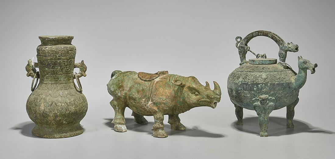 Three Archaistic Chinese Bronze Vessels (1 of 3)