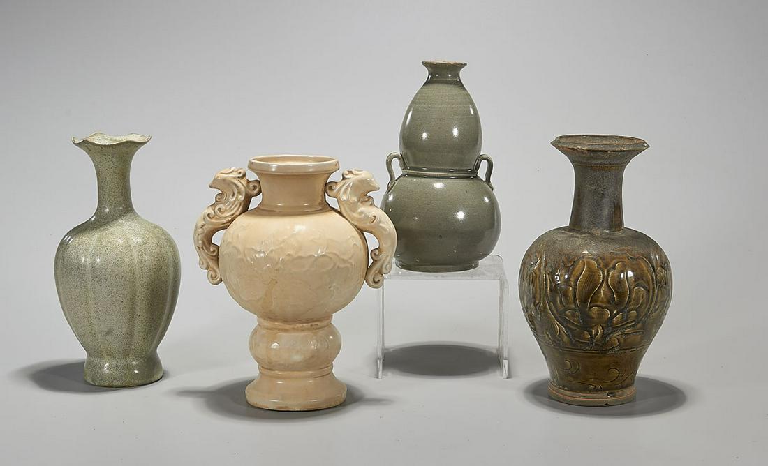 Four Various Chinese Ceramic Vases (1 of 3)