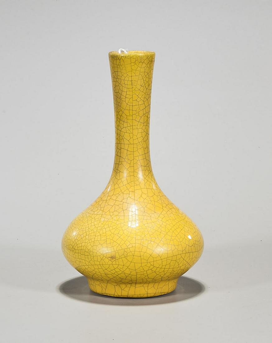 Antique Chinese Crackle-Glazed Bottle Vase (1 of 3)