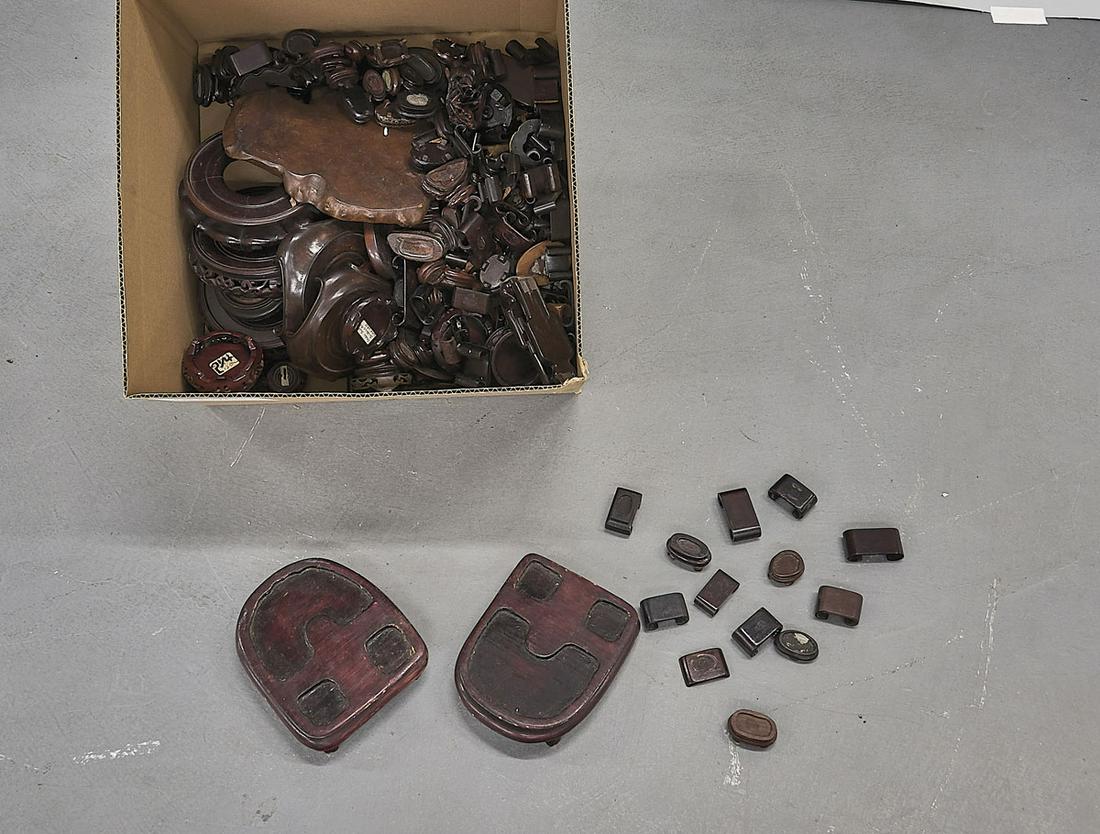 Large Collection of Chinese Wood Stands (1 of 1)
