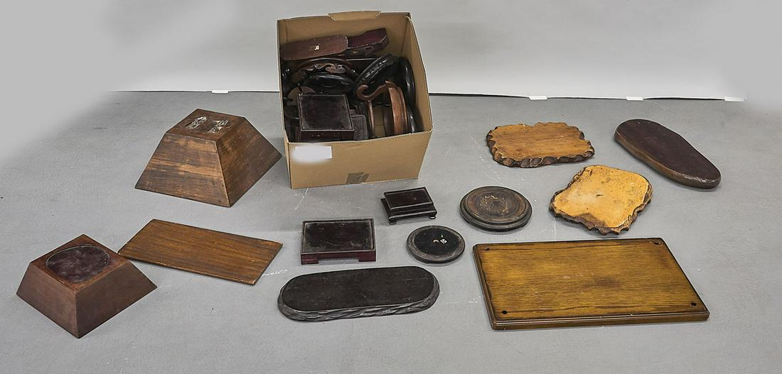 Large Collection of Chinese Wood Stands (1 of 1)