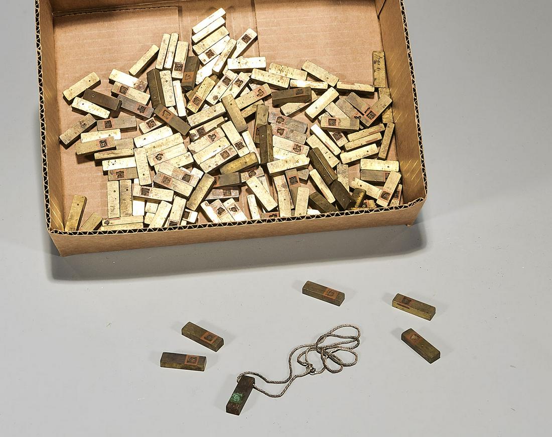 Collection of Antique Korean Type Matrixes (1 of 2)