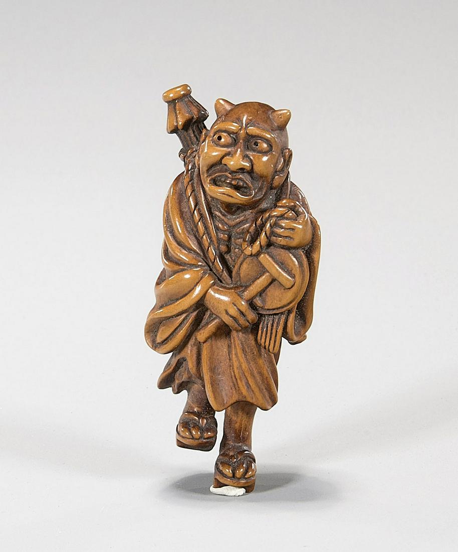 Old Carved Wood Netsuke (1 of 3)