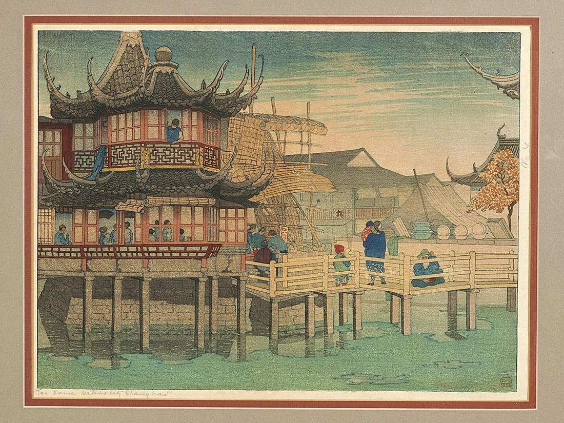 Woodblock Print by Elizabeth Keith (1 of 3)