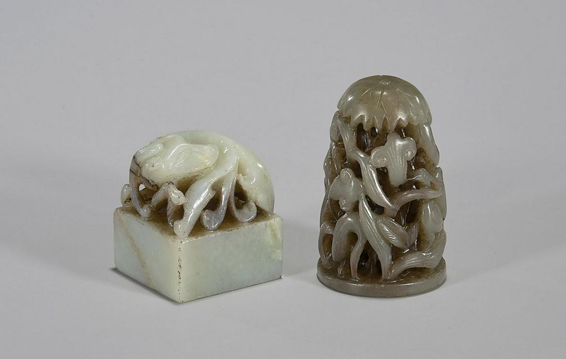 Two Chinese Carved Jades (1 of 3)