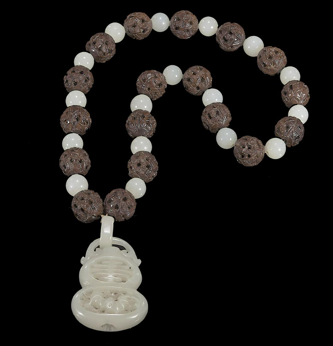 Chinese Carved Celadon Jade Pendant (1 of 2)