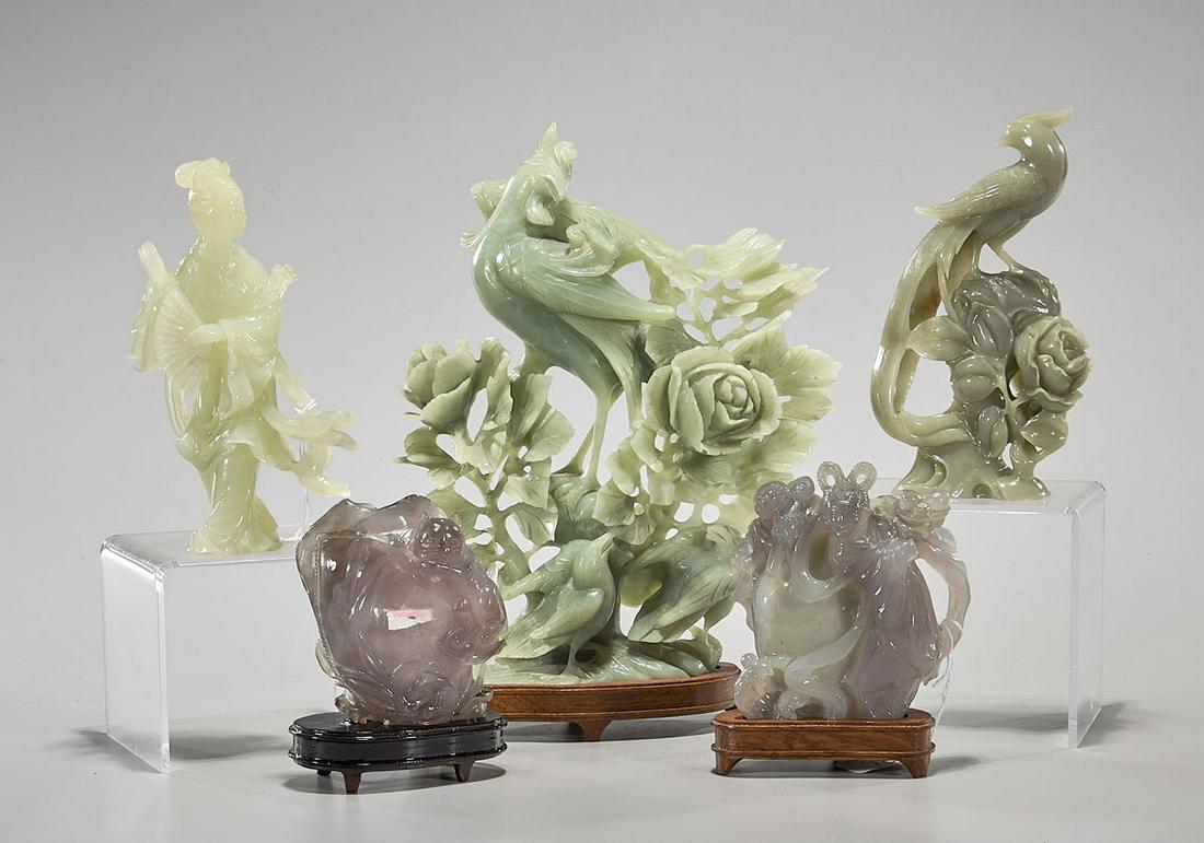 Five Various Chinese Carvings (1 of 2)